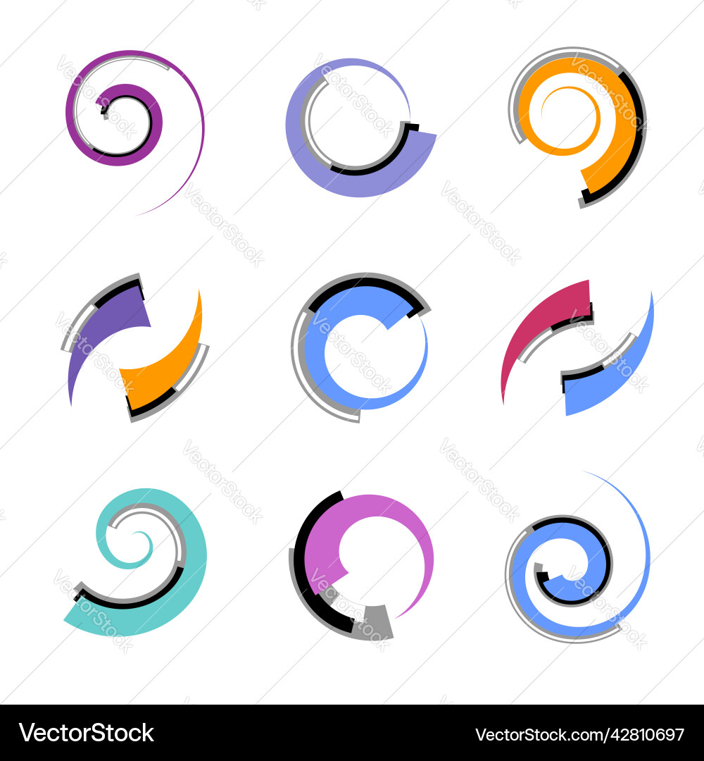 Design elements set Royalty Free Vector Image - VectorStock