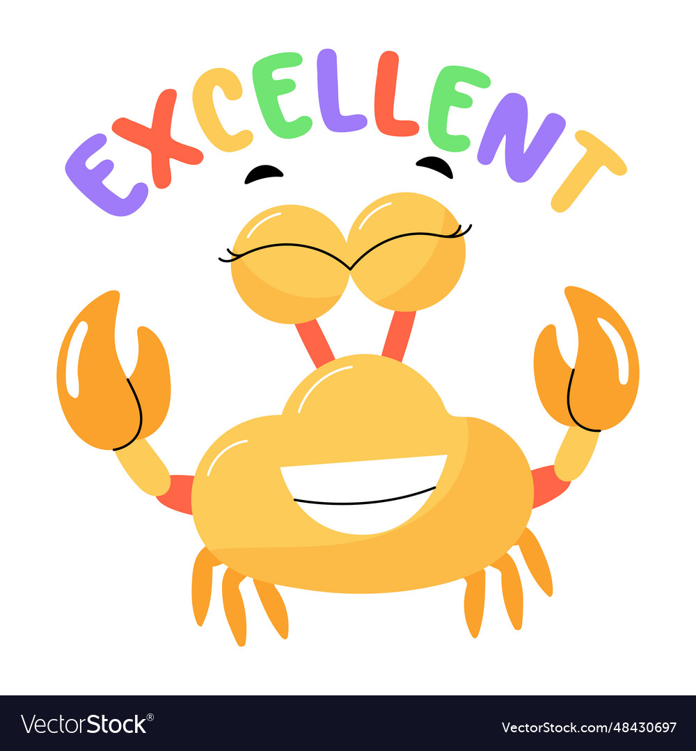 Excellent word Royalty Free Vector Image - VectorStock