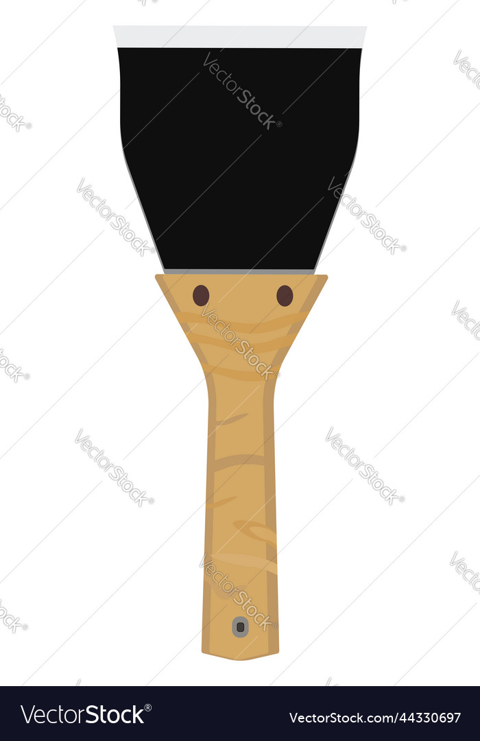 Paint knife on a white background Royalty Free Vector Image