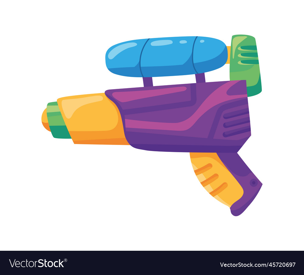 Water gun toy Royalty Free Vector Image - VectorStock