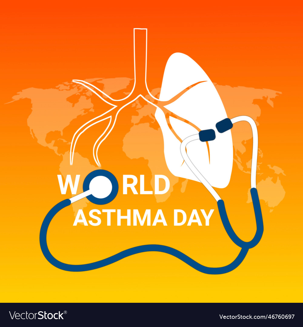 World asthma day Royalty Free Vector Image - VectorStock