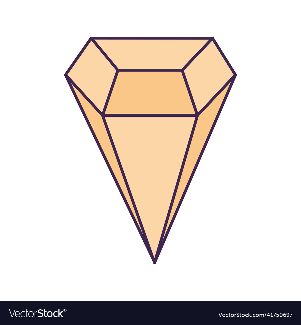 Yellow crystal design Royalty Free Vector Image