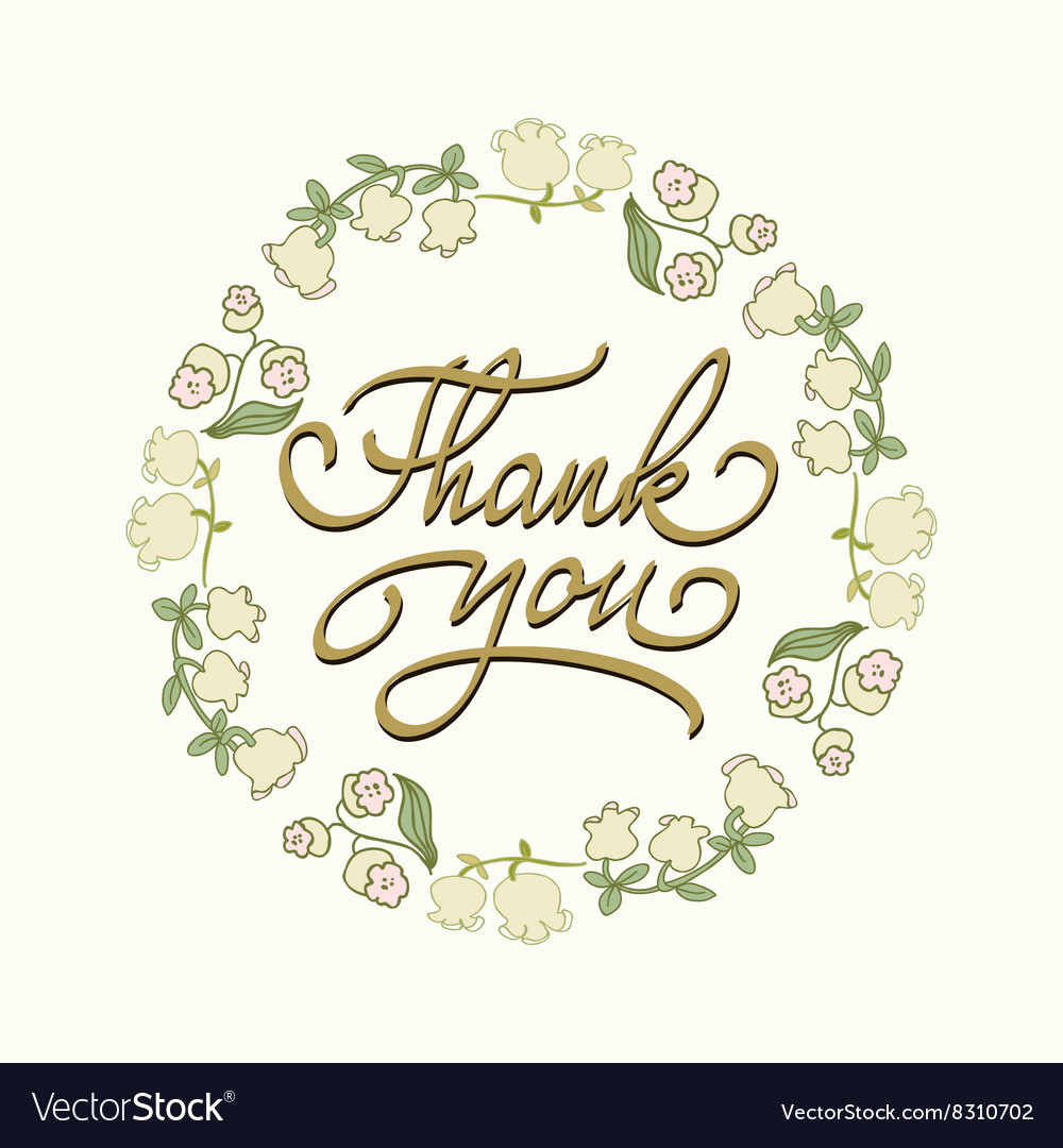 Card template with hand drawn flower border Vector Image