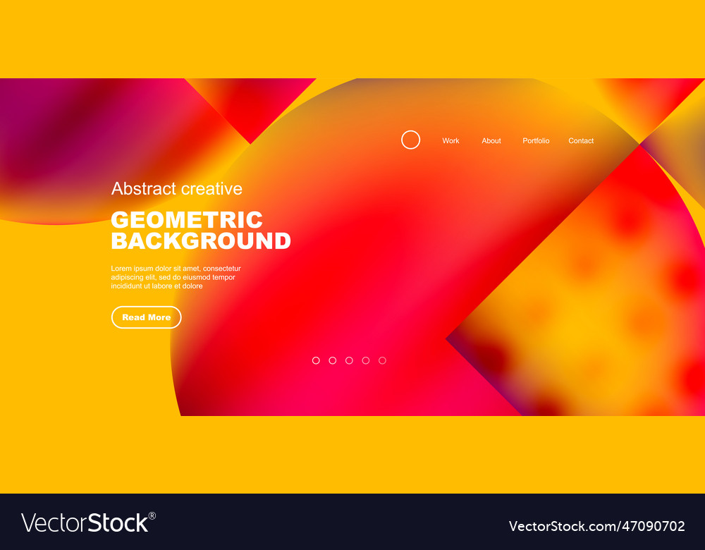 Circle abstract background with fluid gradient Vector Image