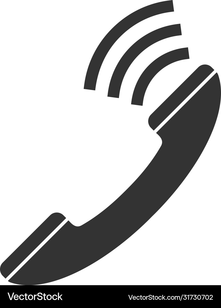 Phone icon flat Royalty Free Vector Image - VectorStock