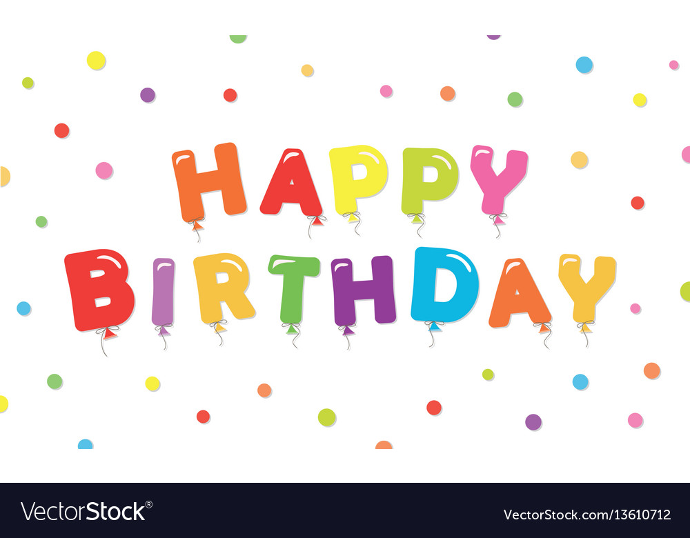 Download Happy birthday festive background banner template Vector Image