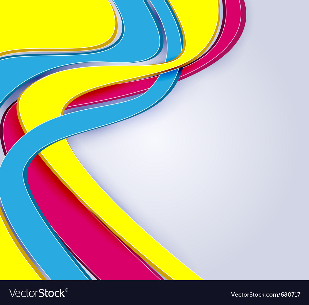 3d abstract multicolor Royalty Free Vector Image