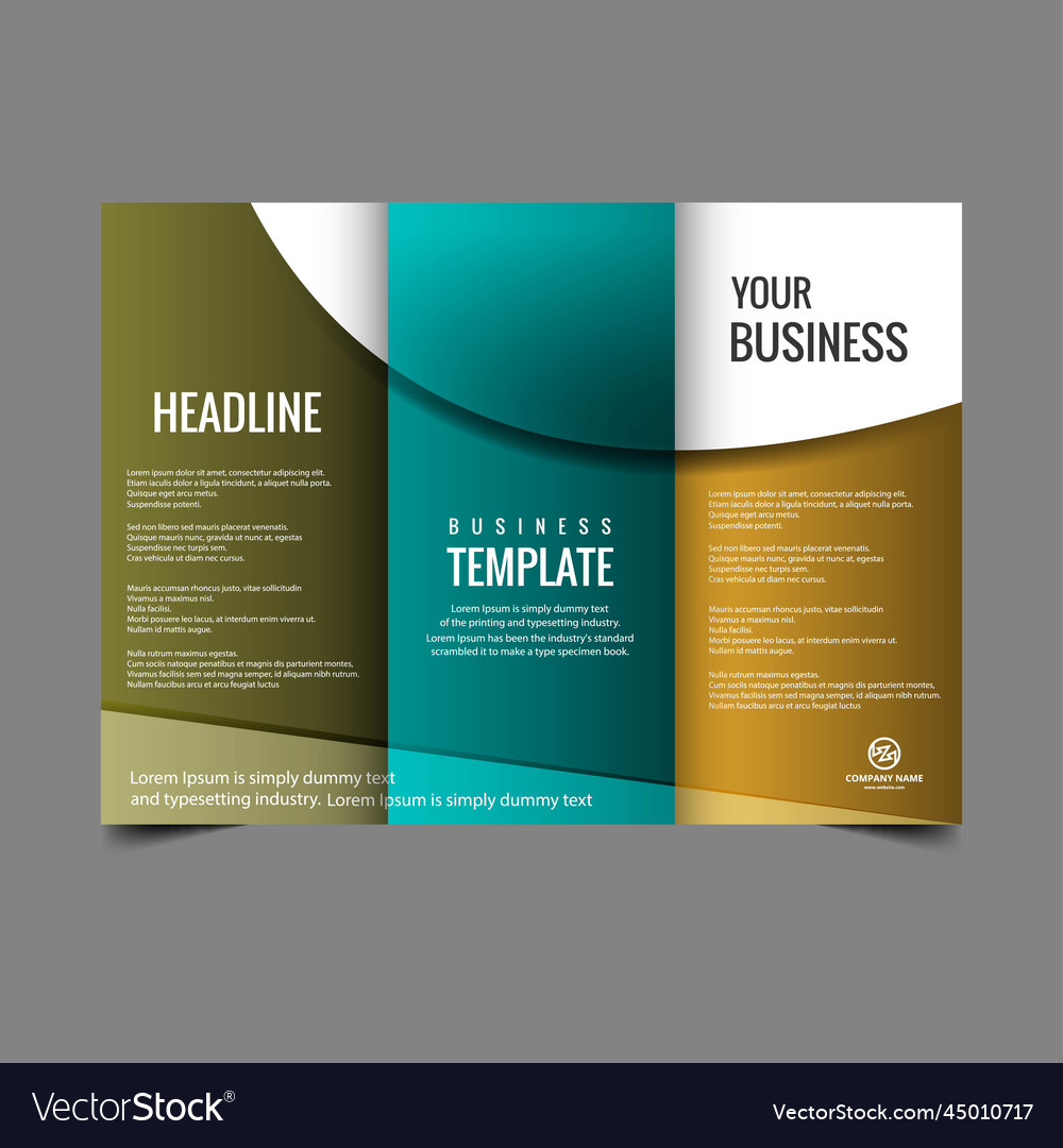 Creative Brochure Flyer Design With Vibrant Vector Image