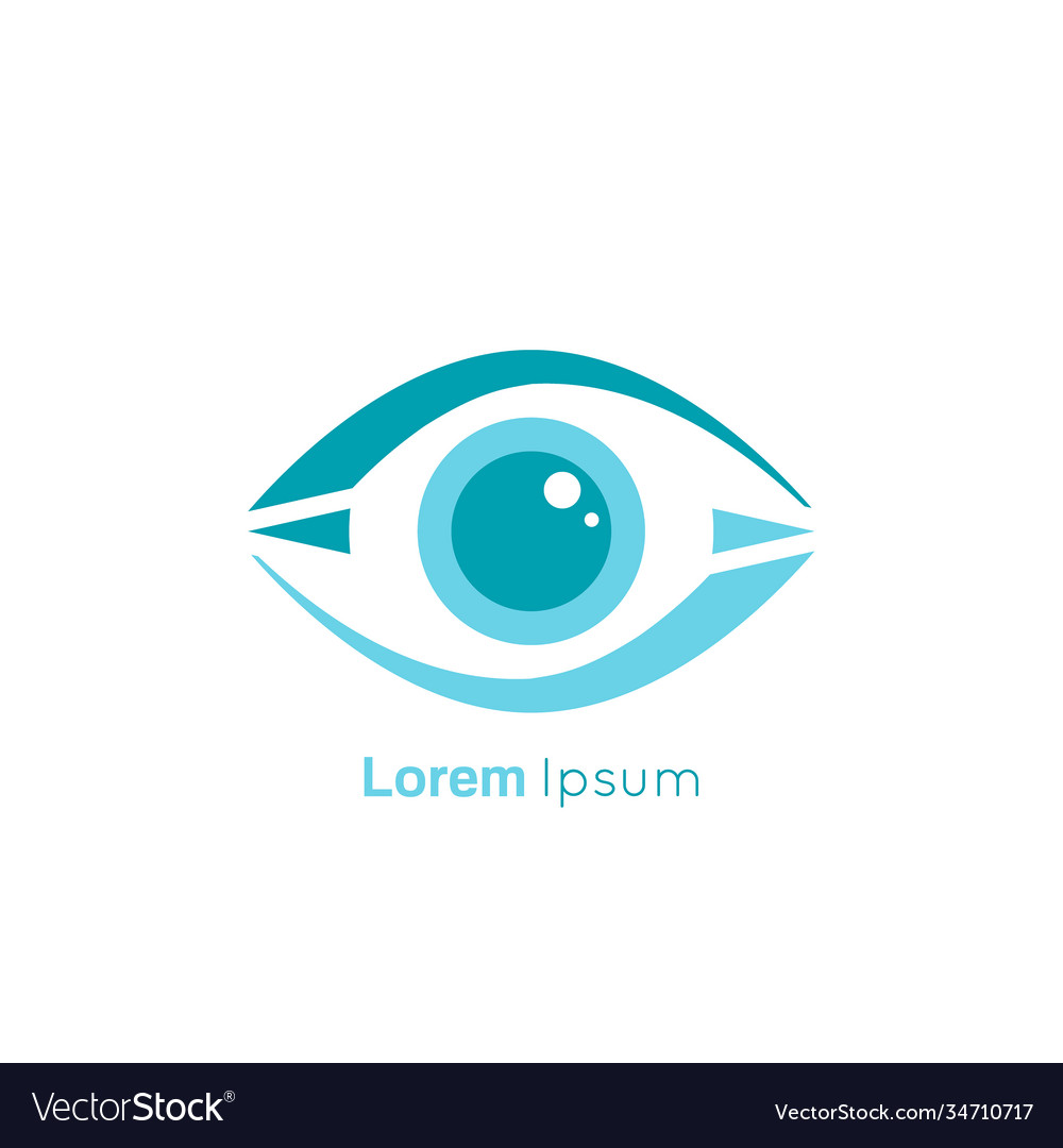 Eye symbol on white background vector image Eye symbol on white background