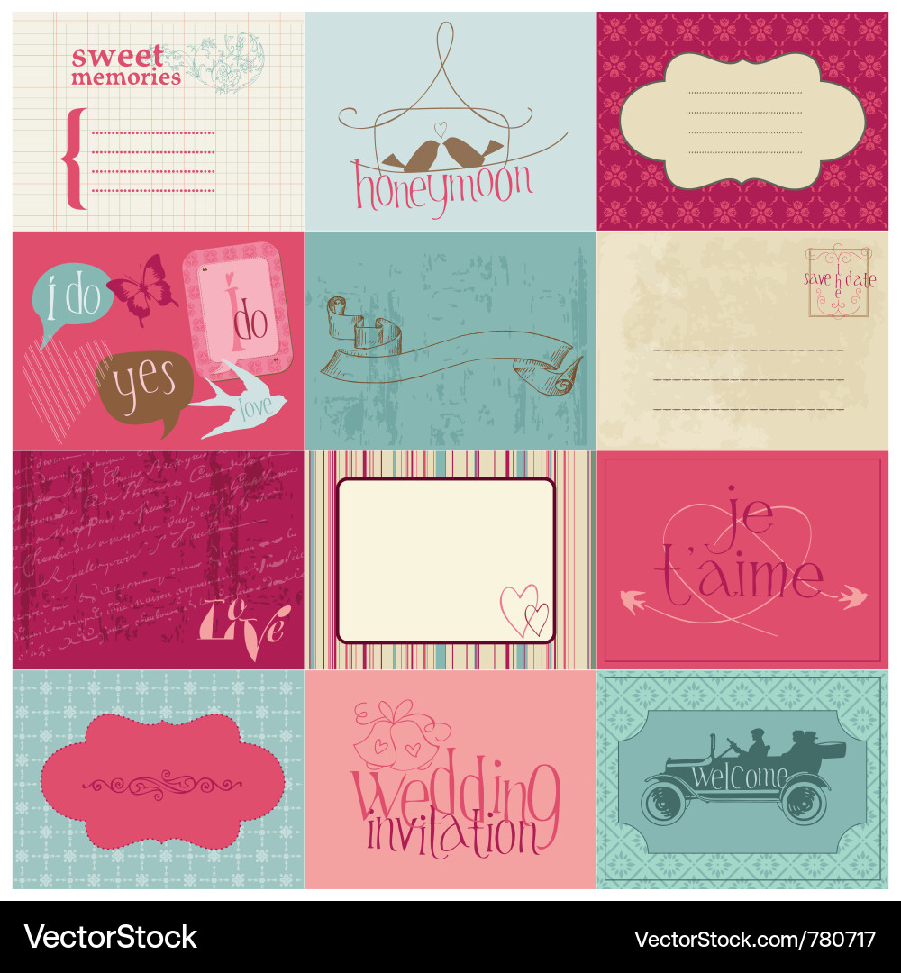 Wedding design elements Royalty Free Vector Image