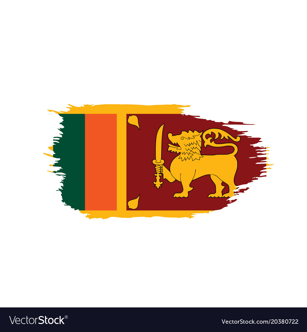 Sri lanka flag Royalty Free Vector Image - VectorStock