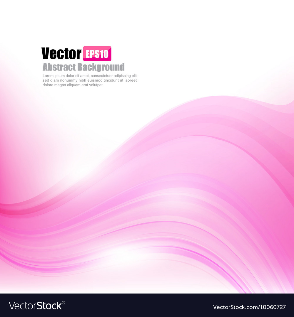 Abstract background light pink curve and wave Vector Image