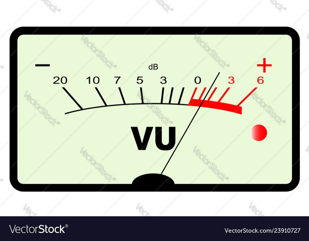 Audio meter Royalty Free Vector Image VectorStock