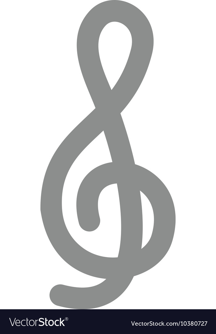 Treble clef Royalty Free Vector Image - VectorStock