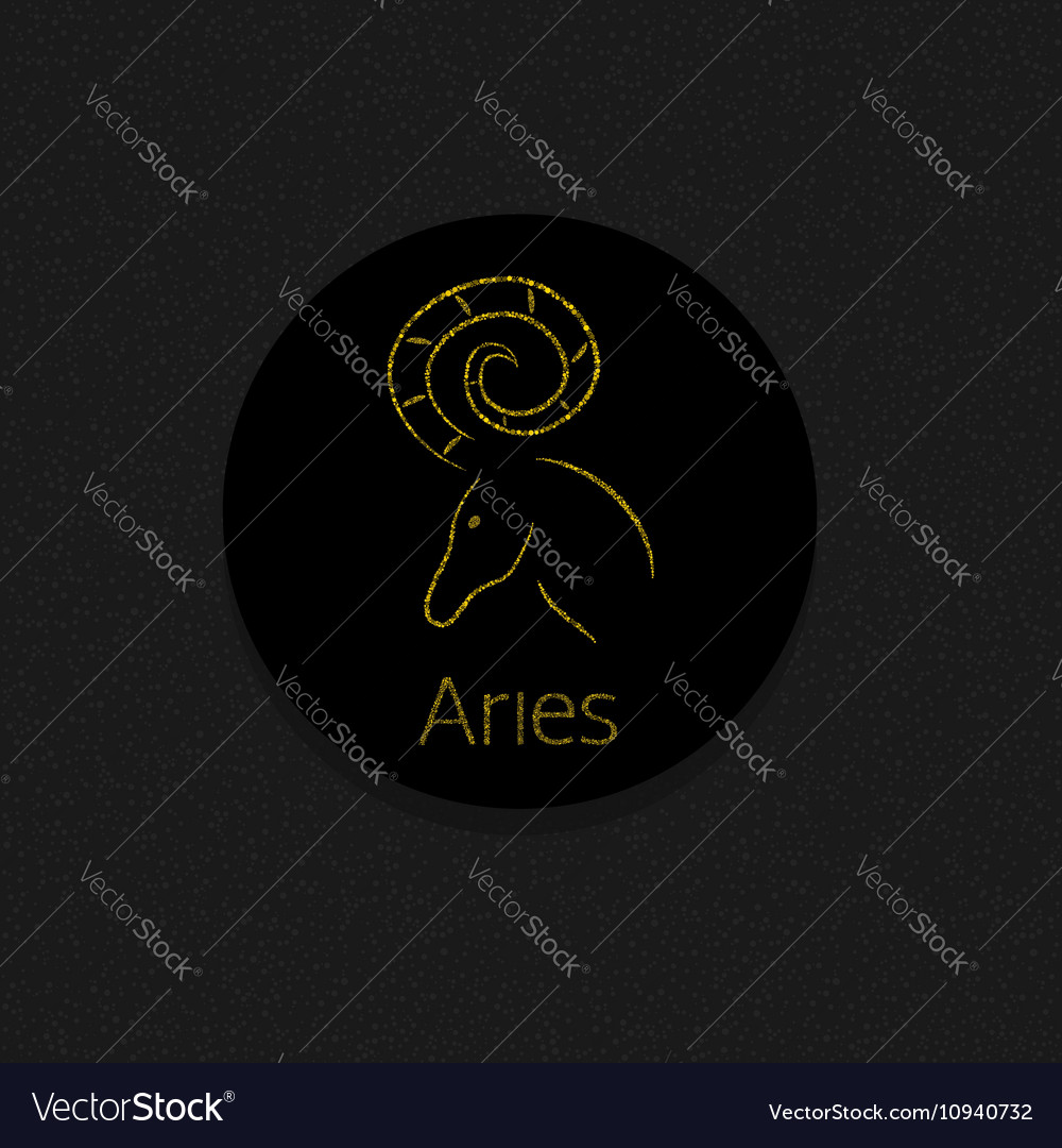 Aries zodiac sign Royalty Free Vector Image - VectorStock