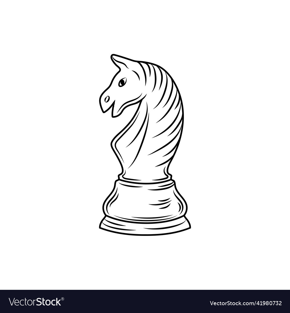 Premium Vector  Chess set hand draw vector