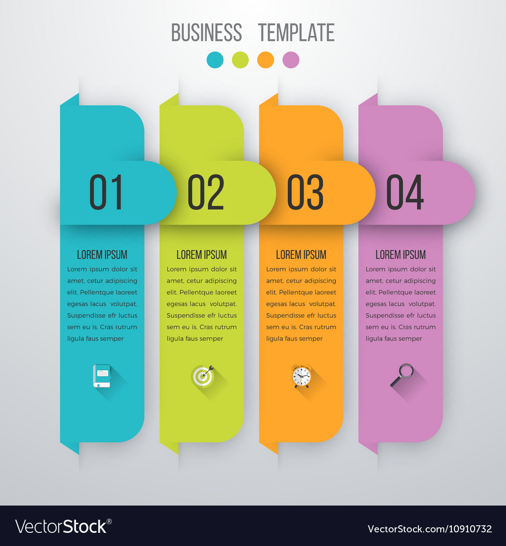 Infographics four options Royalty Free Vector Image