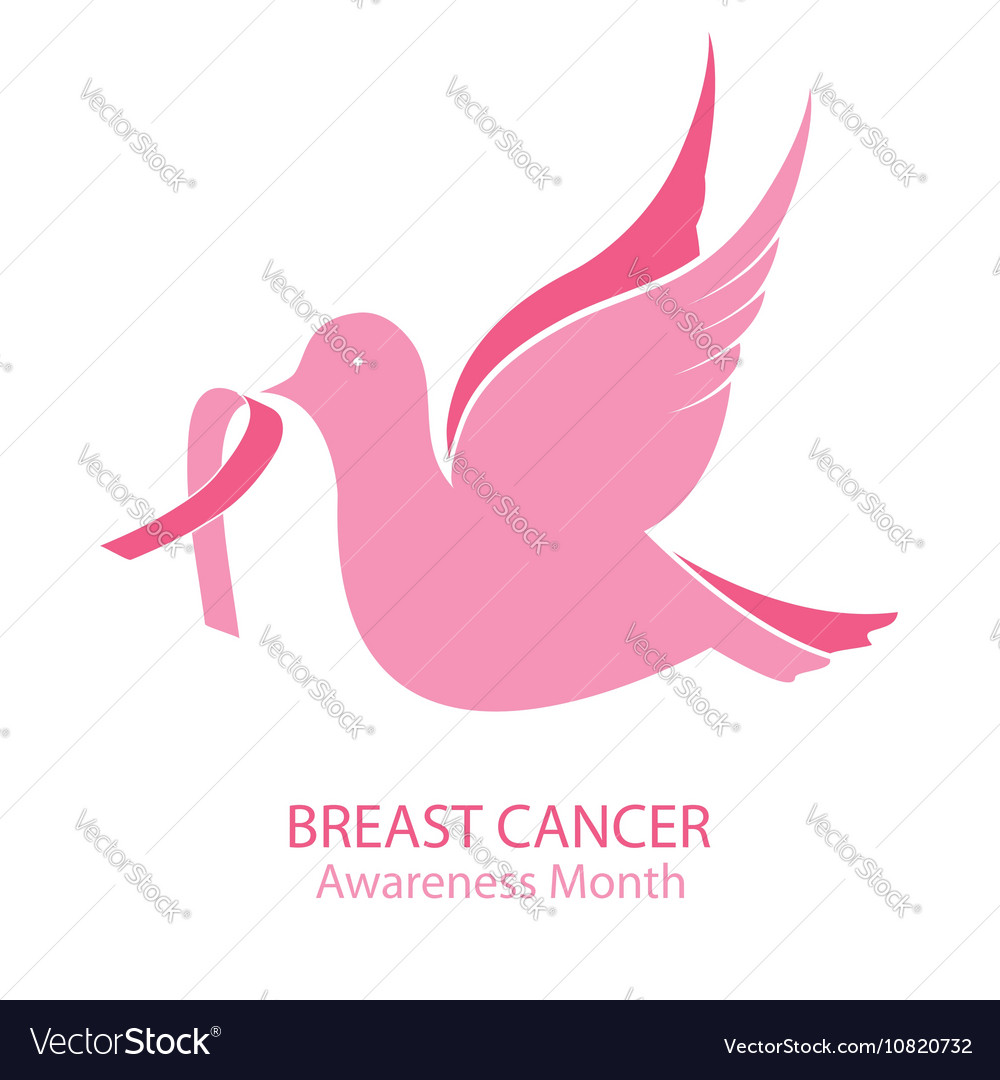 National breast cancer awareness month bird