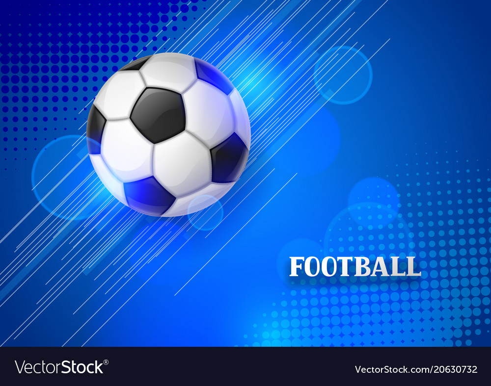 Soccer or football banner with ball sports Vector Image