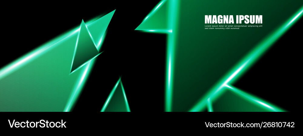 Background a luminous triangle shape design Vector Image