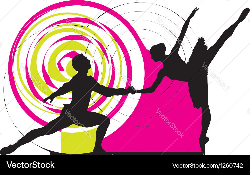 Dancing couple Royalty Free Vector Image - VectorStock