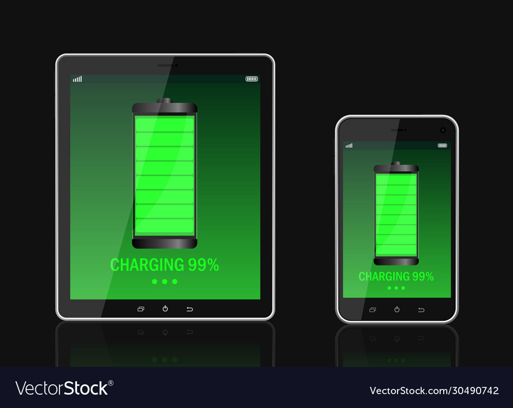 Digital device charging Royalty Free Vector Image