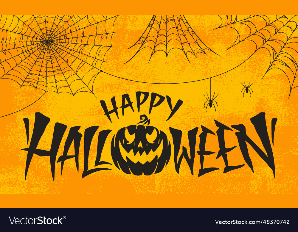 Happy halloween night colorful flyer Royalty Free Vector