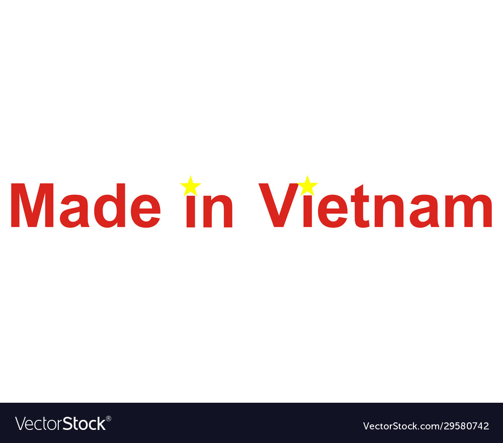 Quality seal made in vietnam Royalty Free Vector Image