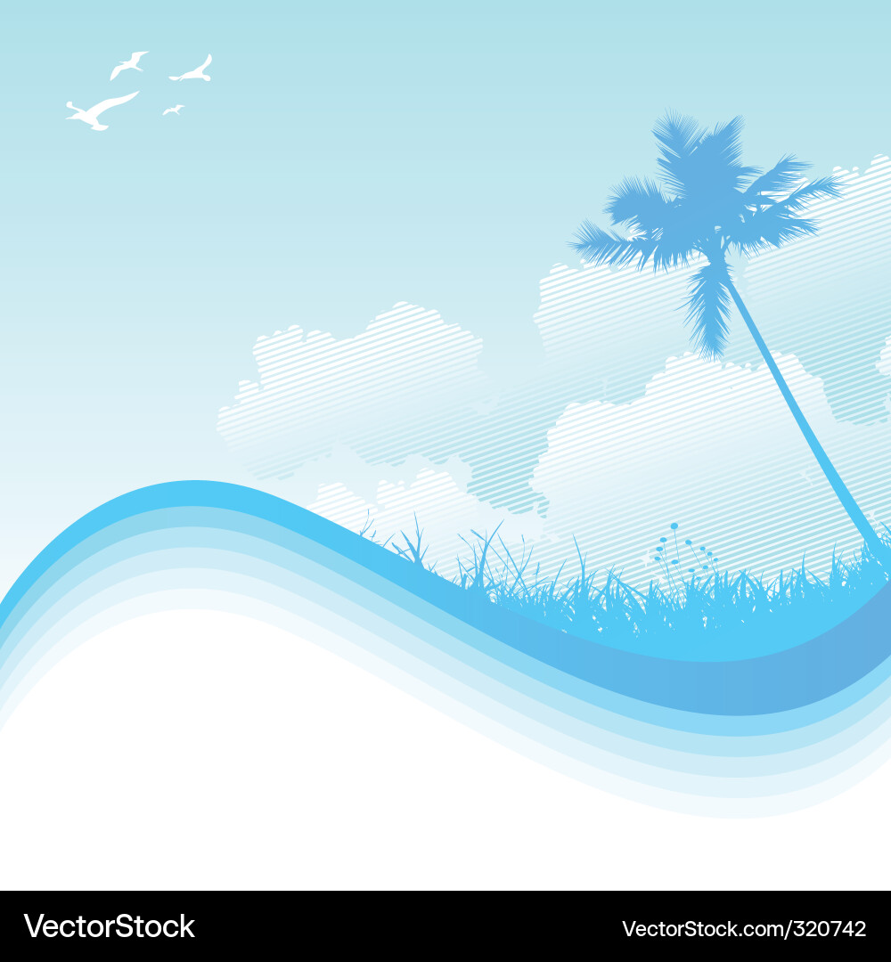 Tropical background Royalty Free Vector Image - VectorStock