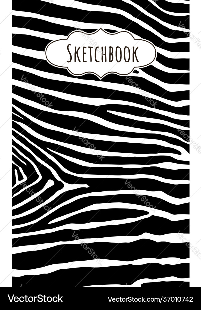 Zebra skin texture pattern Royalty Free Vector Image