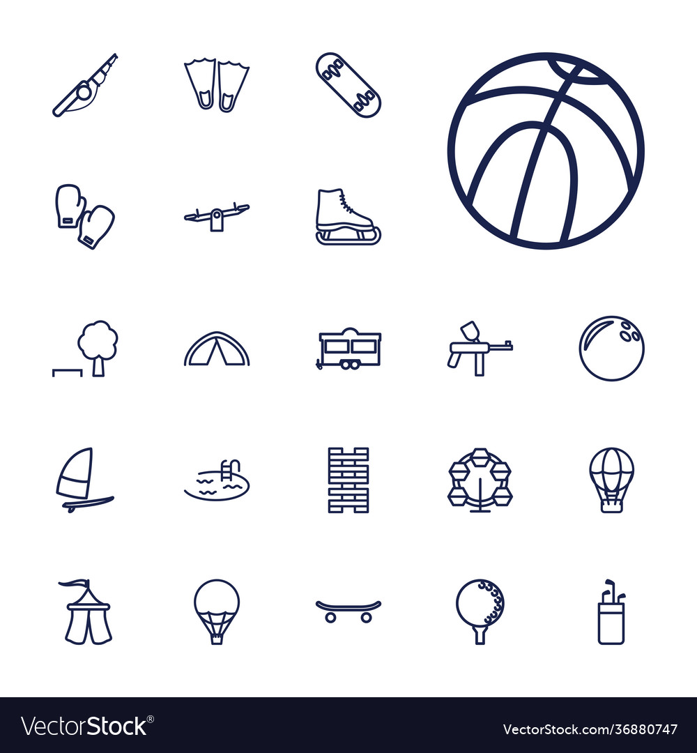 22 recreation icons