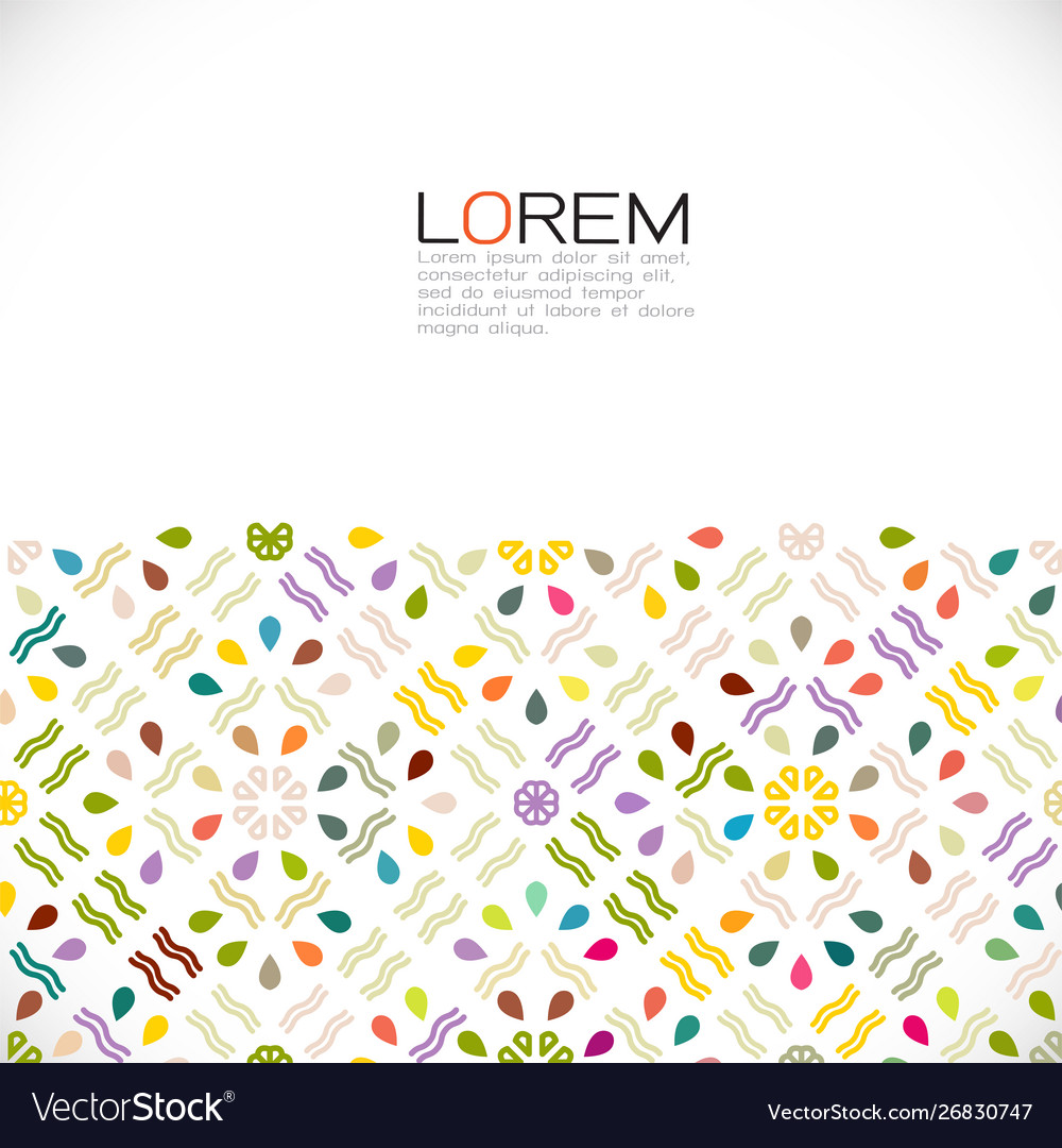 Abstract colorful and creative geometric Vector Image