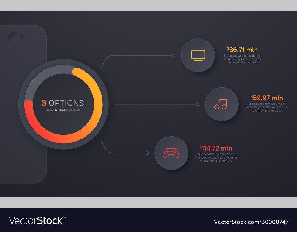 Presentation infographic structure chart Vector Image