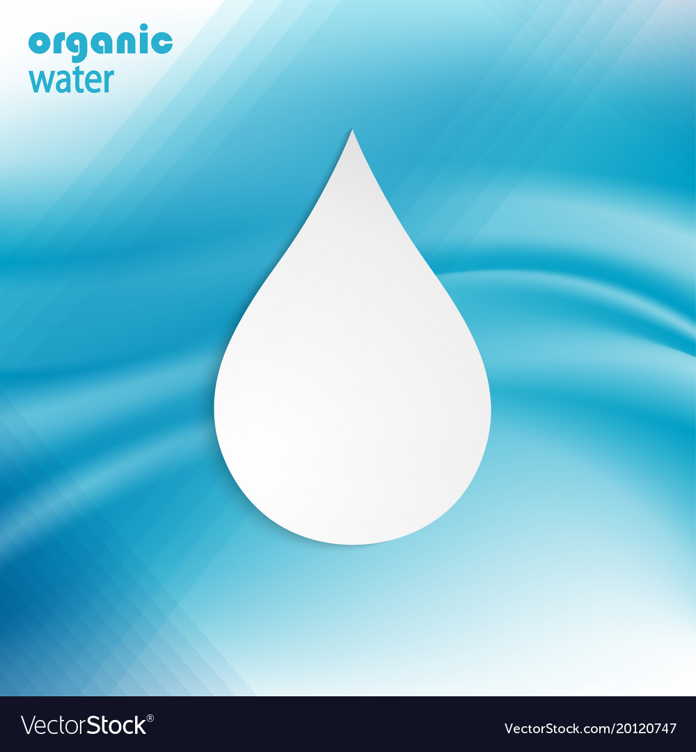water drop template royalty free vector image vectorstock
