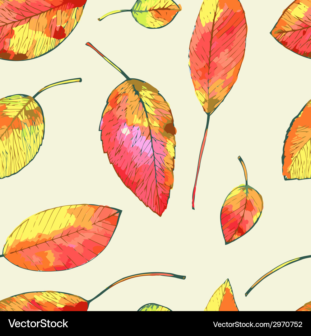 Autumn leaf background Royalty Free Vector Image