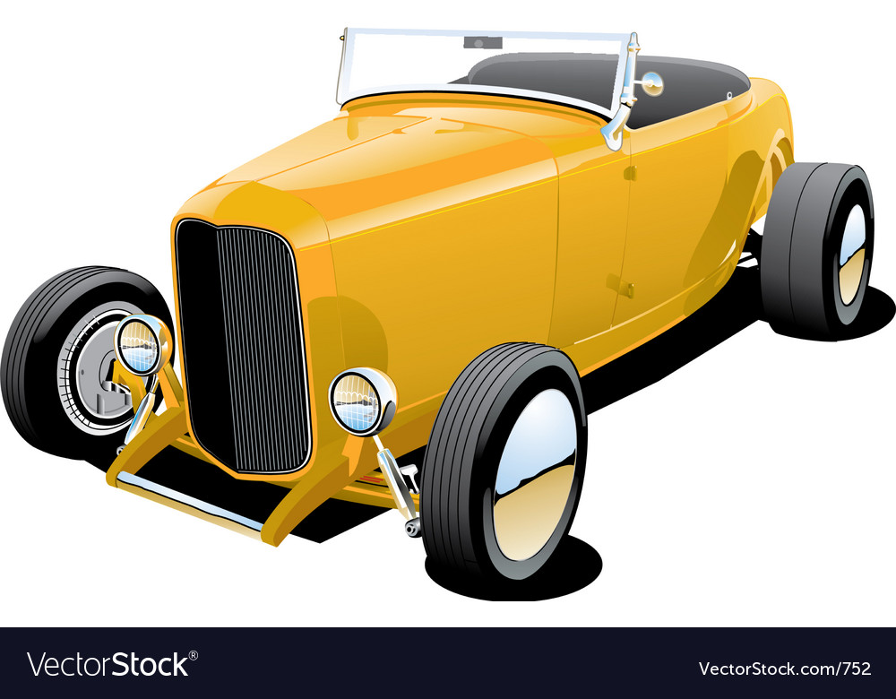 Hot rod Royalty Free Vector Image - VectorStock