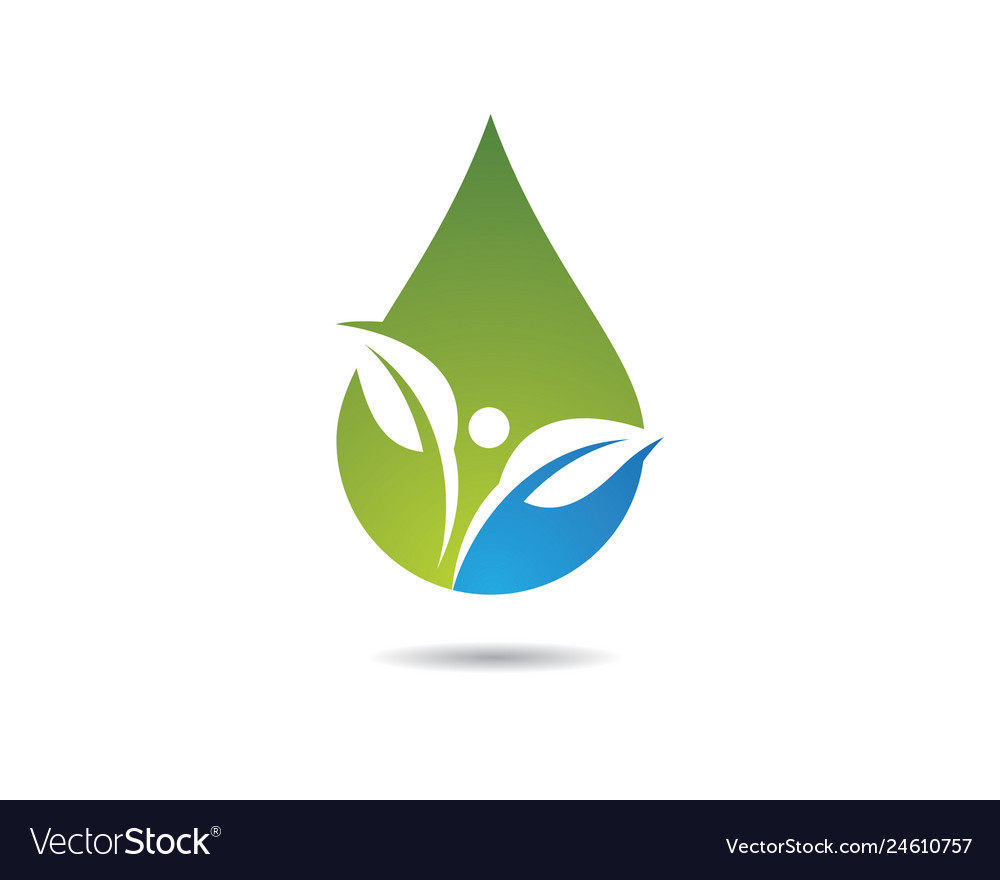 Water drop symbol Royalty Free Vector Image - VectorStock