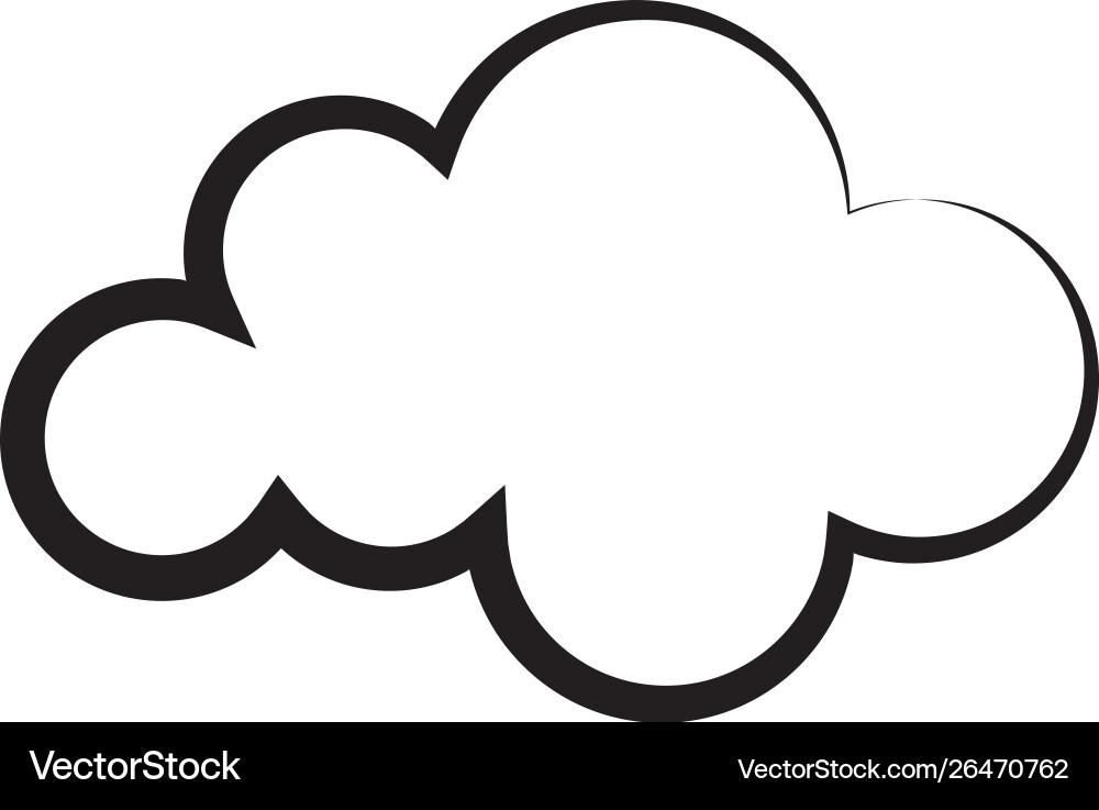 Cloud template Royalty Free Vector Image - VectorStock