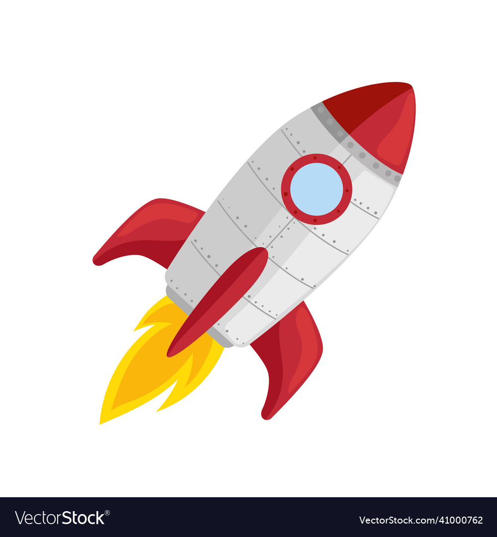 Rocket space vehicle Royalty Free Vector Image