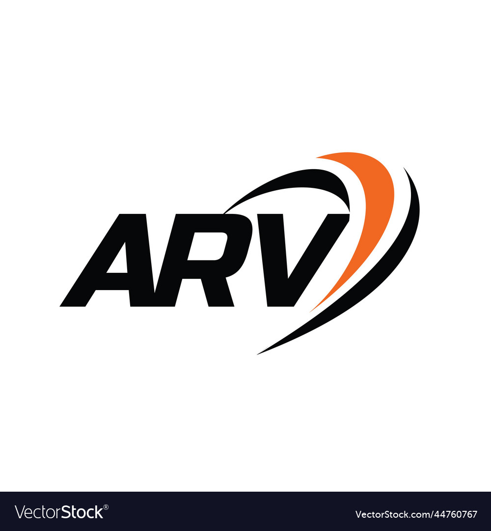 Arv monogram logo Royalty Free Vector Image - VectorStock