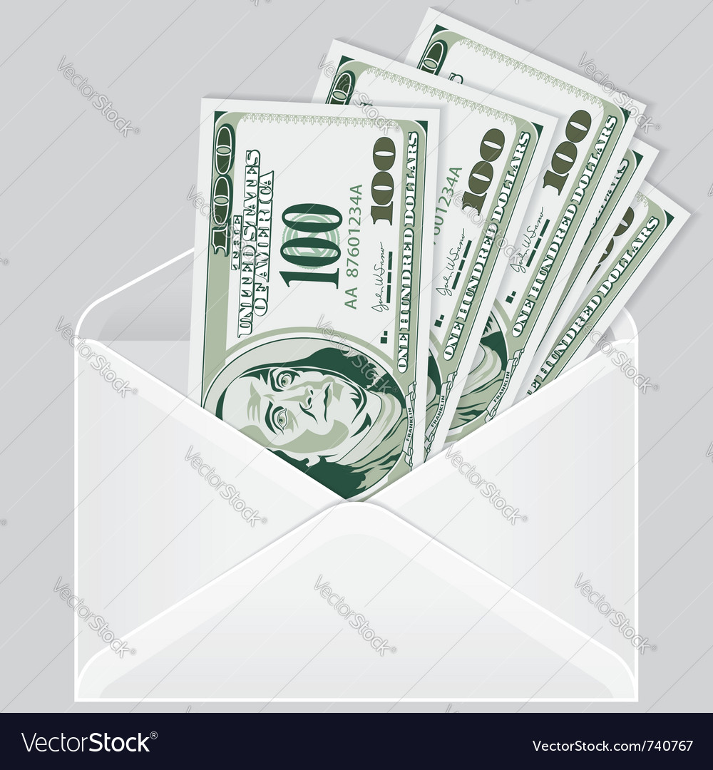 One thousand dollars Royalty Free Vector Image