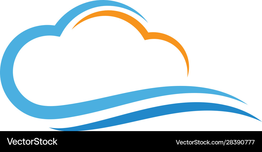 Cloud logo Royalty Free Vector Image - VectorStock