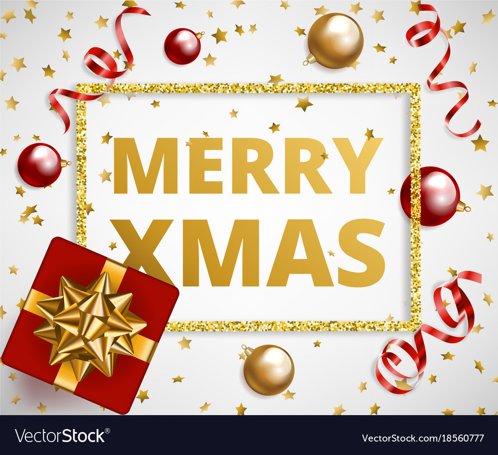 Gift and baubles Royalty Free Vector Image - VectorStock