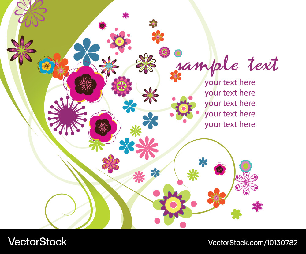 Floral background Royalty Free Vector Image - VectorStock