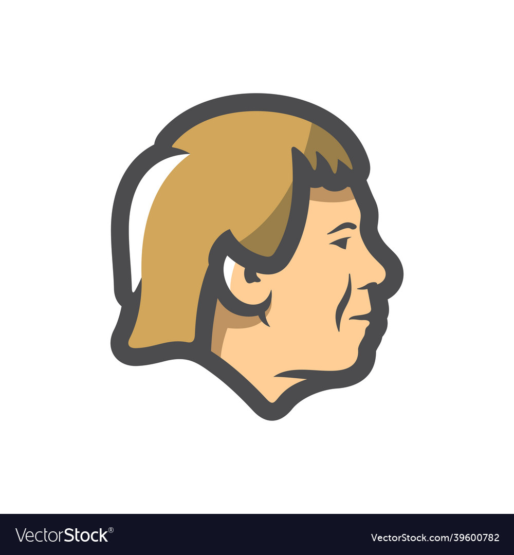 Ice hockey coach head icon cartoon