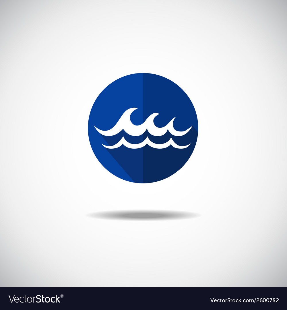 Wave icon Royalty Free Vector Image - VectorStock