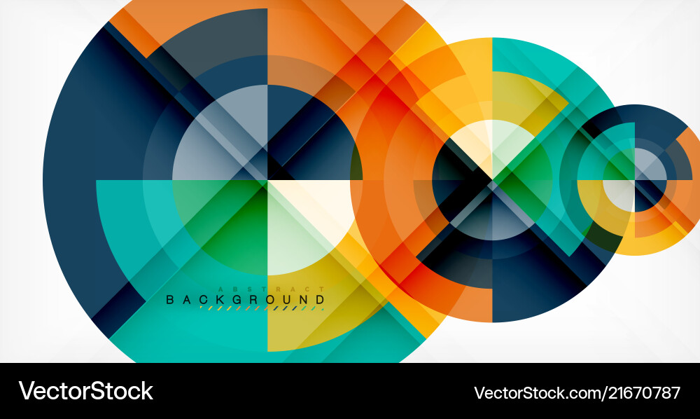 Circle abstract background Royalty Free Vector Image