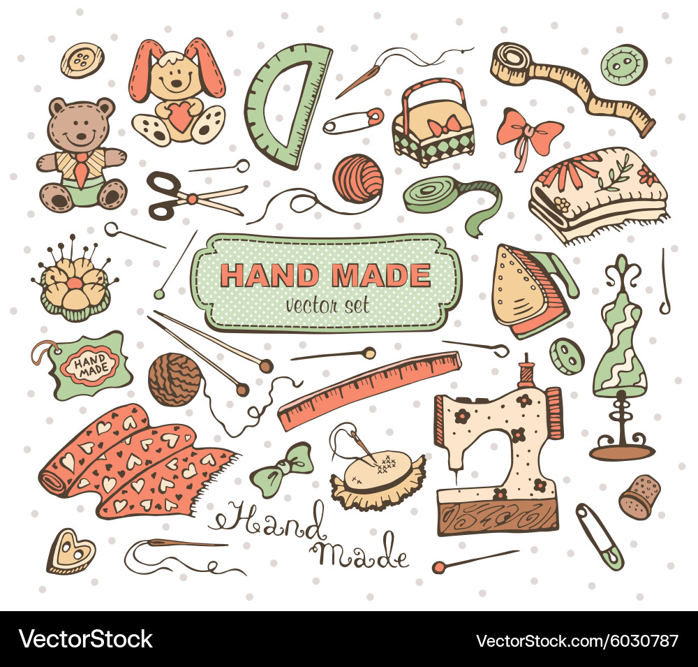 Doodle set Royalty Free Vector Image - VectorStock