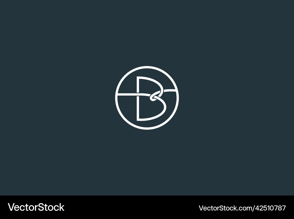 Initial letter b logo design template Royalty Free Vector