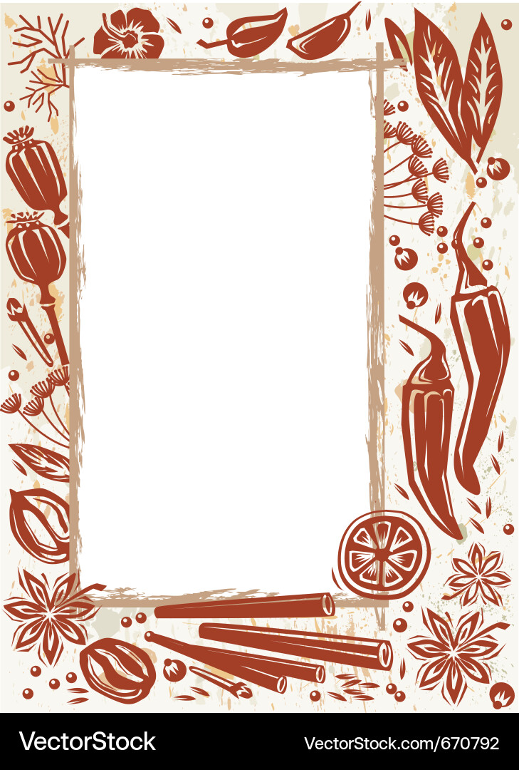 Spice And Herb Royalty Free Vector Image Vectorstock